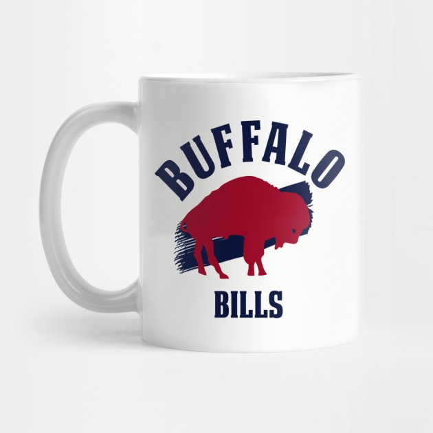 buffalo bills brush by Collage Collective Berlin